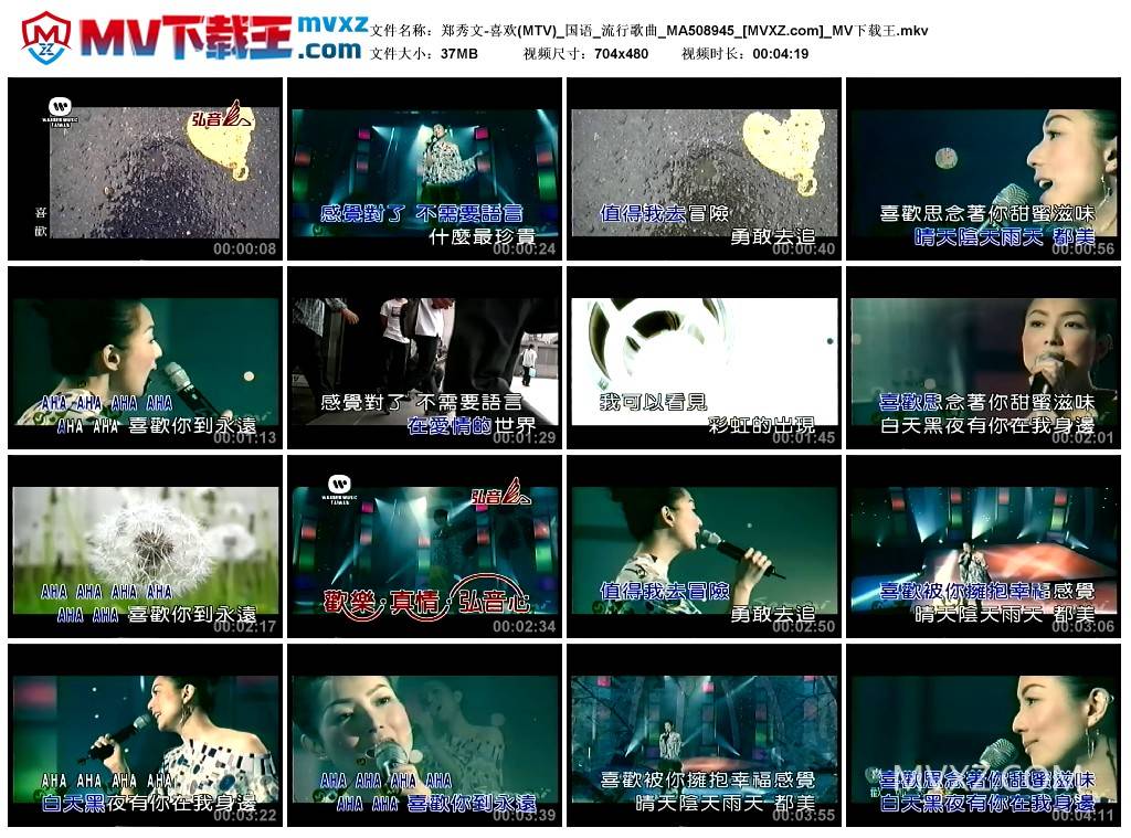 郑秀文-喜欢(MTV)_国语_流行歌曲_MA508945